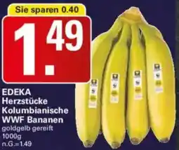 WEZ EDEKA Herzstücke Kolumbianische WWF Bananen Angebot