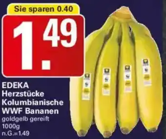 WEZ EDEKA Herzstücke Kolumbianische WWF Bananen Angebot