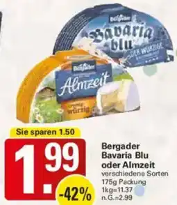 WEZ Bergader Bavaria Blu oder Almzeit Angebot