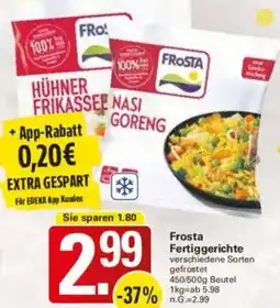 WEZ Frosta Fertiggerichte Angebot