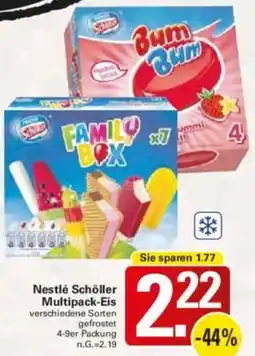 WEZ Nestlé Schöller Multipack-Eis Angebot
