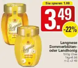 WEZ Langnese Sommerblüten- oder Landhonig Angebot