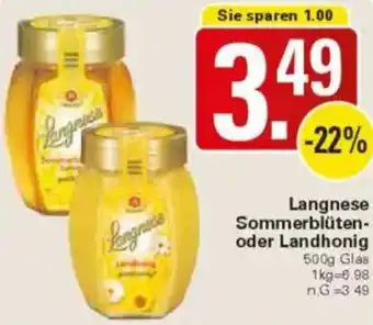 WEZ Langnese Sommerblüten- oder Landhonig Angebot