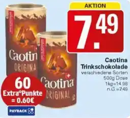 WEZ Caotina Trinkschokolade Angebot