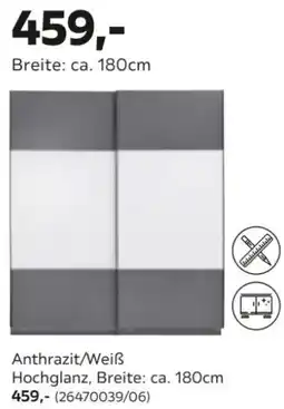Mömax Anthrazit/Weiß Hochglanz Angebot