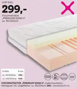 Mömax Viscomatratze „PREMIUM SONO II" Angebot