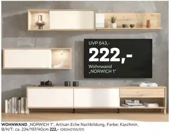 Mömax Wohnwand „NORWICH 1" Angebot