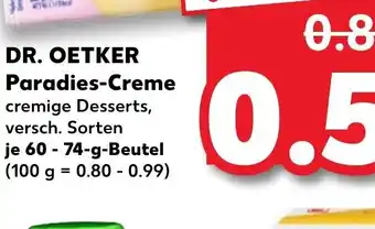 Kaufland Dr. oetker paradies Creme Angebot