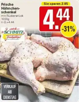 WEZ Frische Hähnchenschenkel Angebot