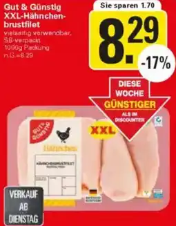 WEZ Gut & Günstig XXL-Hähnchenbrustfilet Angebot