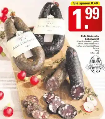 WEZ Ahle Blut- oder Leberwurst Angebot