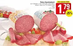 WEZ Bauern Gut Feine Sportsalami Angebot