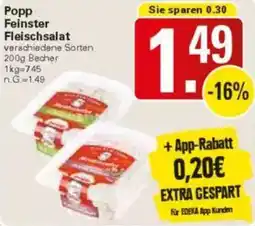 WEZ Popp Feinster Fleischsalat Angebot