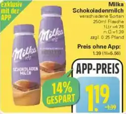 WEZ Milka Schokoladenmilch Angebot