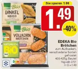 WEZ EDEKA Bio Brötchen Angebot