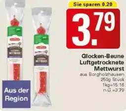 WEZ Glocken-Beune Luftgetrocknete Mettwurst Angebot