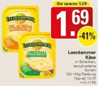 WEZ Leerdammer Käse Angebot