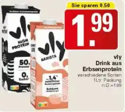 WEZ vly Drink aus Erbsenprotein Angebot