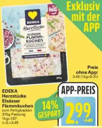 WEZ EDEKA Herzstücke Elsässer Flammkuchen Angebot
