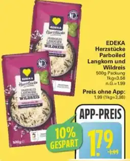 WEZ EDEKA Herzstücke Parboiled Langkorn und Wildreis Angebot