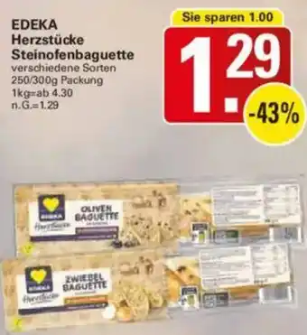 WEZ EDEKA Herzstücke Steinofenbaguette Angebot