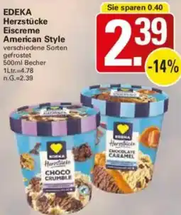 WEZ EDEKA Herzstücke Eiscreme American Style Angebot