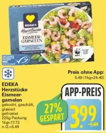 WEZ EDEKA Herzstücke Eismeergarnelen Angebot