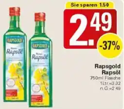 WEZ Rapsgold Rapsöl Angebot