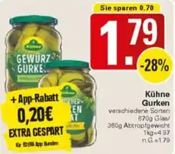 WEZ Kühne Gurken Angebot