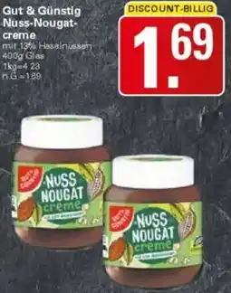WEZ Gut & Günstig Nuss-Nougat creme Angebot