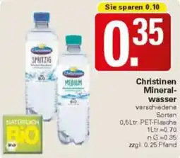 WEZ Christinen Mineralwasser Angebot