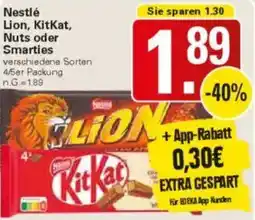 WEZ Nestlé Lion, KitKat, Nuts oder Smarties Angebot