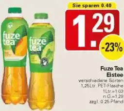 WEZ Fuze Tea Eistee Angebot