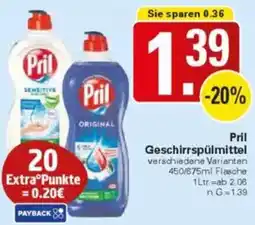 WEZ Pril Geschirrspülmittel Angebot