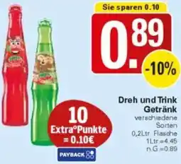 WEZ Dreh und Trink Getränk Angebot