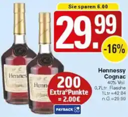 WEZ Hennessy Cognac Angebot