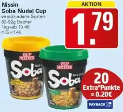 WEZ Nissin Soba Nudel Cup Angebot