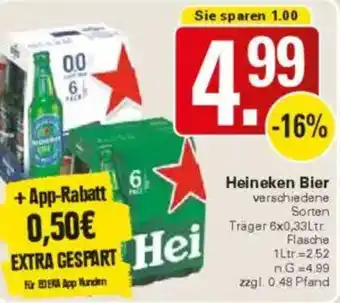 WEZ Heineken Bier Angebot