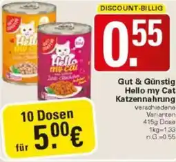 WEZ Gut & Günstig Hello my Cat Katzennahrung Angebot