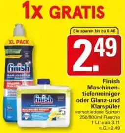 WEZ Finish Maschinentiefenreiniger oder Glanz-und Klarspüler Angebot