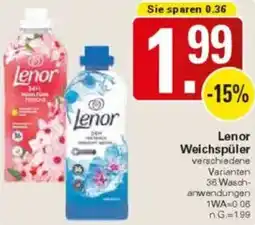 WEZ Lenor Weichspüler Angebot