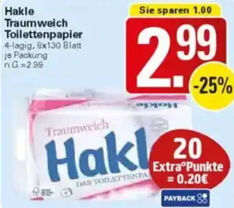WEZ Hakle Traumweich Toilettenpapier Angebot