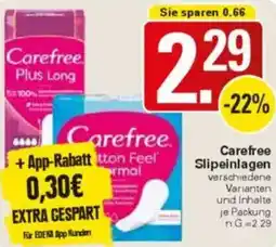 WEZ Carefree Slipeinlagen Angebot