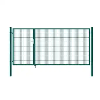 Netto Marken-Discount HOME DELUXE Doppelflügel Gartentor ADITUS grün 160 x 350 cm Angebot