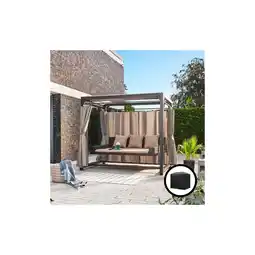Netto Marken-Discount Home Deluxe Pavillon Gartenliege PROVENCE - mit Abdeckung Angebot
