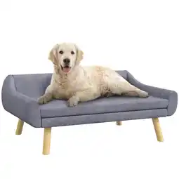 Netto Marken-Discount PawHut Hundesofa Kiefernholz, Samt(100% Polyester) Angebot