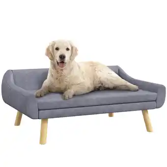 Netto Marken-Discount PawHut Hundesofa Kiefernholz, Samt(100% Polyester) Angebot