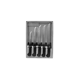 Netto Marken-Discount 5-teiliges Messer-Set in Schwarz ideal zum Schneiden, Stechen Angebot