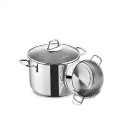 Netto Marken-Discount Korkmaz Perla Spaghetti-Topfset 20 x 18 cm - 18/10-Edelstahl Angebot