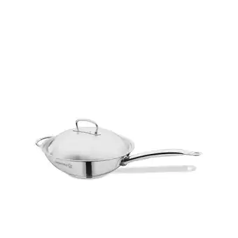 Netto Marken-Discount Proline Wokpfanne Stiel hochwertigem 18/10-Edelstahl ø32 cm Angebot